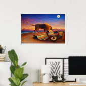 The Sleeping Gypsy by Henri Rousseau Poster (Thuiskantoor)