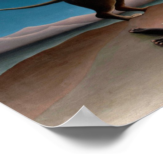 The Sleeping Gypsy, Henri Rousseau Poster (Hoek)