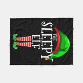 The Sleepy Elf Group Matching Family Christmas Gif Fleece Deken (Voorkant (Horizontaal))