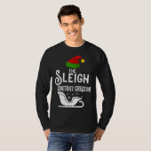 The Sleigh Content Creator Christmas Holidays  Wor T-shirt (Voorkant volledig)