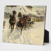 The Sleigh Ride, 1896 (olie op doek) Fotoplaat (Zijkant)
