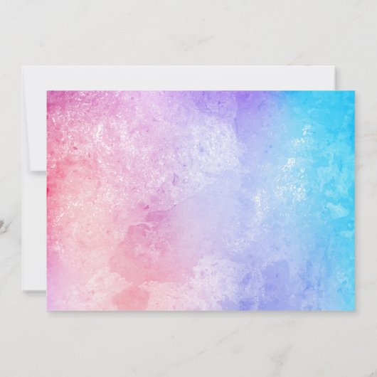 The Slime Party Birthday Party nodigt uit Kaart (Achterkant)