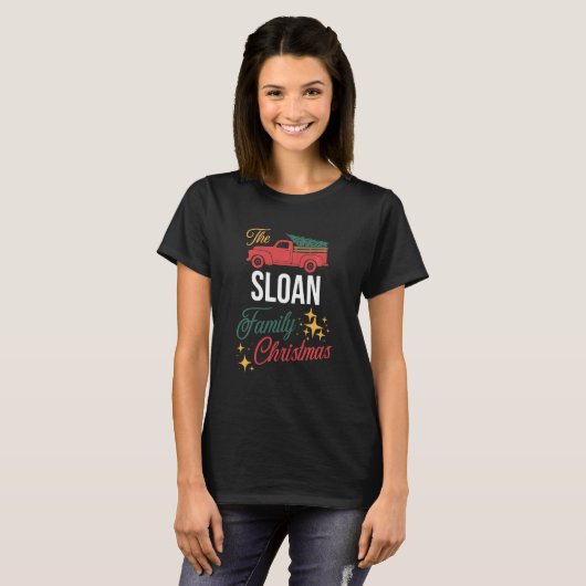 The Sloan Family Kerstmatch Pajamas Group T-shirt (Voorkant volledig)