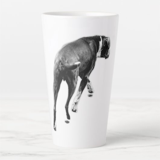 The Slow Pivot – B&W Motion-studie Latte Mok (Voorkant)