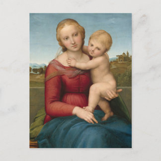 The Small Cowper Madonna by Raphael Briefkaart