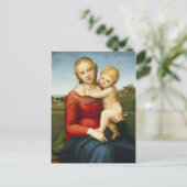 The Small Cowper Madonna, c.1505 (olie op het pane Briefkaart (Staand voorkant)