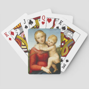 The Small Cowper Madonna, c.1505 (olie op het pane Speelkaarten