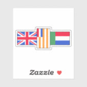 The small flags of South Africa flag, Africa Sticker (Vel)