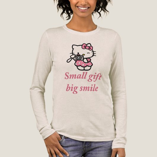  The "Small gift, big smile"  Tri-Blend Shirt (Voorkant)