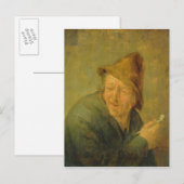 The Smoker, 1640 Briefkaart (Voorkant / Achterkant)