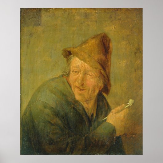The Smoker, 1640 Poster (Voorkant)
