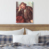 The Smoker, 1891-92 Canvas Afdruk (Insitu (Slaapkamer))