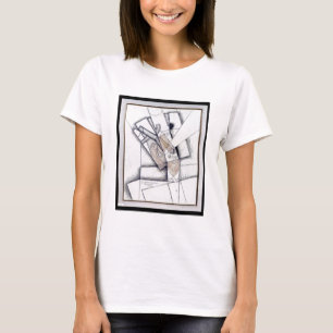 The Smoker, 1912 (houtskool en rode krijt op papie T-shirt