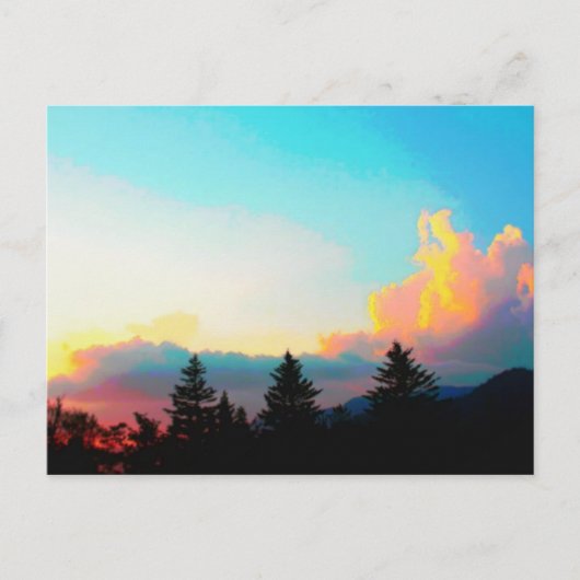 The Smoky Mountains Sunset Briefkaart (Voorkant)