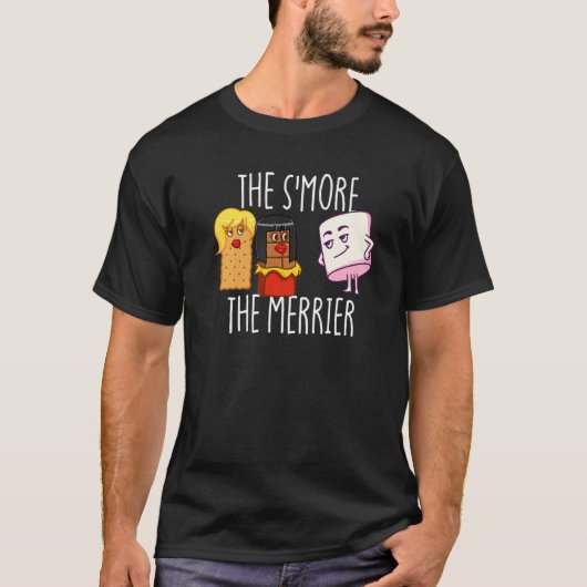 The S'More The Merrier S'mores Marshmallow Smores T-shirt (Voorkant)