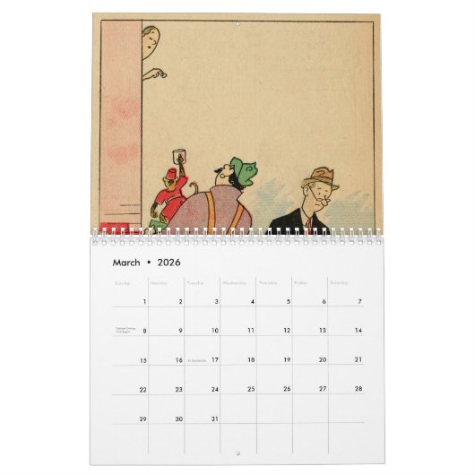 "The Smythes" Panel-by-Panel 2026 Wall Calendar Kalender (Mar 2026)