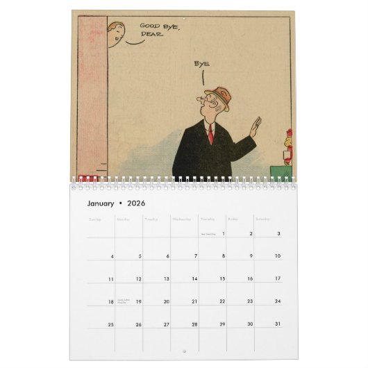 "The Smythes" Panel-by-Panel 2026 Wall Calendar Kalender (Jan 2026)