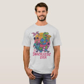 The Snackassic Era - Retro Dino Fun T-shirt (Voorkant volledig)