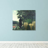 The Snake Charmer, 1907 Canvas Afdruk (Insitu (Houten vloer))