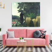 The Snake Charmer, 1907 Canvas Afdruk (Insitu (Woonkamer))