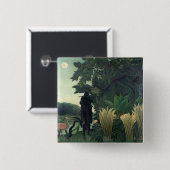 The Snake Charmer, 1907 Vierkante Button 5,1 Cm (Voorkant /achterkant)