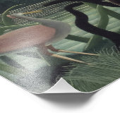 The Snake Charmer by Henri Rousseau Foto Afdruk (Hoek)