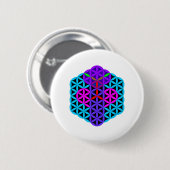 The Snake of Life - Sacred Animals , D01 . Ronde Button 5,7 Cm (Voorkant /achterkant)