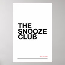 THE SNOOZE CLUB – Bedroom Wall Art