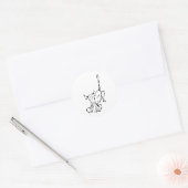 The Snorting Bull - U-47 Ronde Sticker (Envelop)