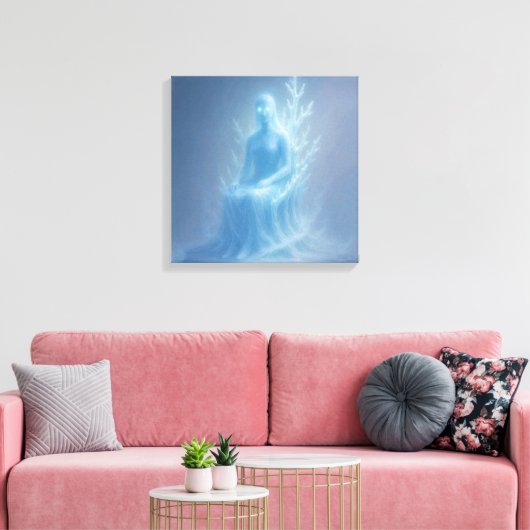 The Snow Oracle Canvas Afdruk (Insitu (Woonkamer))