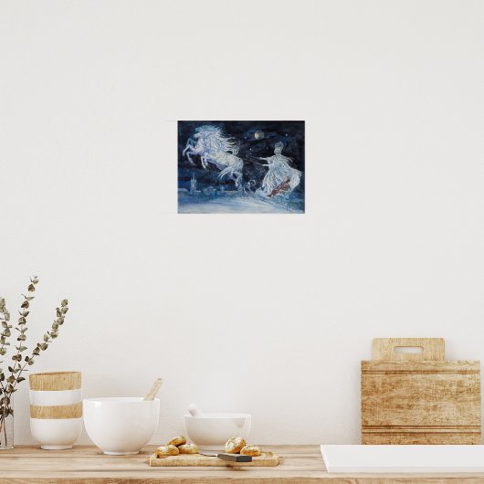 "The Snow Queen"-afbeelding door Elena Ringo Poster (Keuken)
