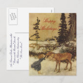 The Snow Queen Fairy Tale met Gerda Briefkaart (Voorkant / Achterkant)