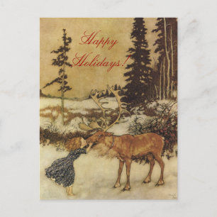 The Snow Queen Fairy Tale met Gerda Briefkaart