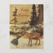 The Snow Queen Fairy Tale met Gerda Briefkaart (Voorkant)