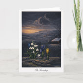 The Snowdrop — Modern Botanical Reinterpretation Kaart (Voorkant)