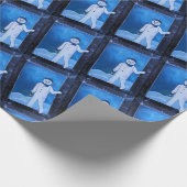 The Snowman's Escape Painting by Alfred Fox Cadeaupapier (Hoek)