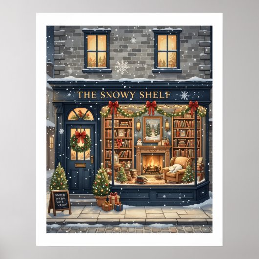 The snowy shelf poster (Voorkant)