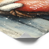 The Snuggle is een echte, gezellige kattenliefde Poster (Hoek)