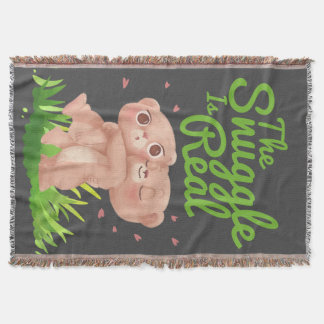 The Snuggle is Real Cute Bear Hugs Deken