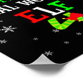 The Social Worker Elf Christmas Elf Matching Famil Poster (Hoek)