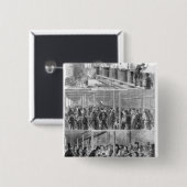 The Society of Friends' Soup Kitchen Vierkante Button 5,1 Cm (Voorkant /achterkant)