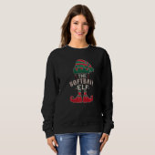 The Softball Elf Cute Ugly Christmas Sweater Famil (Voorkant volledig)