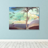 The Solitary Cedar, 1907 Canvas Afdruk (Insitu (Houten vloer))