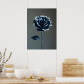 The Solitary Pride of a Reconstructed Denim Rose Poster (Keuken)