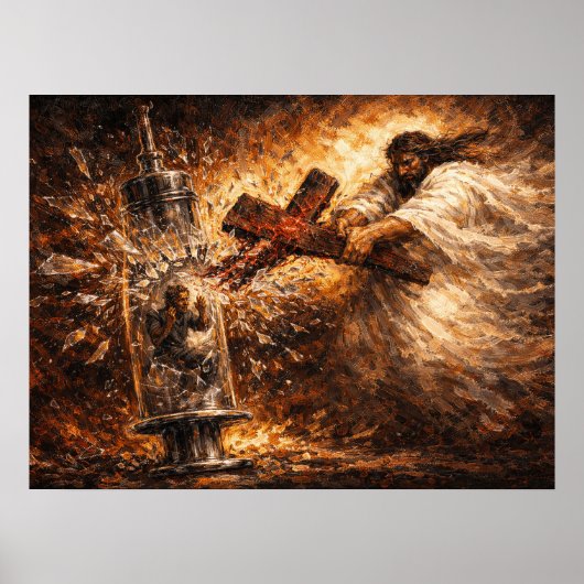 The Solution: Divine Syringe Rescue Art Poster (Voorkant)
