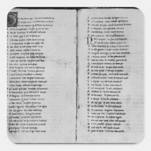 The Song of Roland" Vierkante Sticker