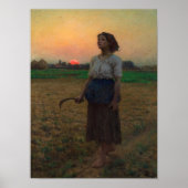 The Song of the Lark, 1884, van Jules Adolphe Bret Poster (Voorkant)