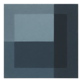 The Song the Mirror Rejected Geometric Blue Gray Perfect Poster