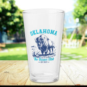 The Sooner State Bison Art – Oklahoma Spuvenir Glas