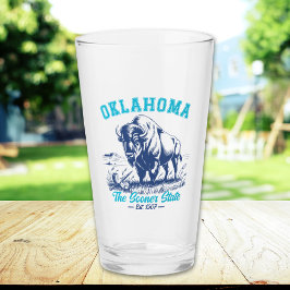 The Sooner State Bison Art – Oklahoma Spuvenir Glas